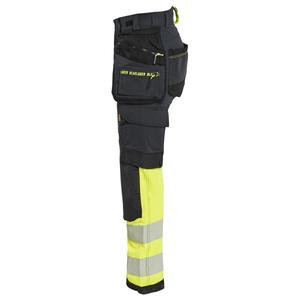 BLAKLADER - 702516489933C34 Women’s Hi-Vis <b>trousers</b> 4-way <b>stretch</b> <b>Black</b>/Hi-vis yellow - EAN 7330509929131 HI-VIS WORKWEAR - Product Image 5