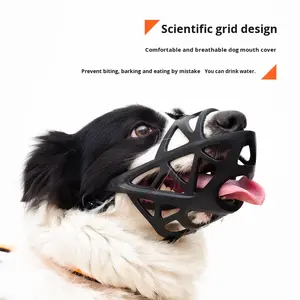 <span class=keywords><strong>Muselière</strong></span> pour <span class=keywords><strong>chien</strong></span> de grande taille en TPR, anti-morsure, anti-aboiement, avec design creux, boit normalement - Product Image 4