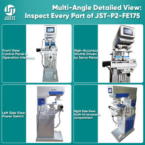 Machine <span class=keywords><strong>de</strong></span> tampographie 2 couleurs entièrement électrique 200X200 150*300 MM Surface Pad Printer With Supplies Materials Spare Controller - Product Image 6