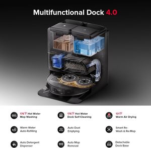 หุ่นยนต์ดูดฝุ่นและถูพื้น Roborock Saros Z70 พร้อมระบบ StarSight แรงดูดสูง 22000Pa ยกผ้าถูพื้นได้ 22 มม. ระบบจดจำวัตถุ 108 ชนิด เหมาะสำหรับบ้านและสัตว์เลี้ยง - Product Image 2