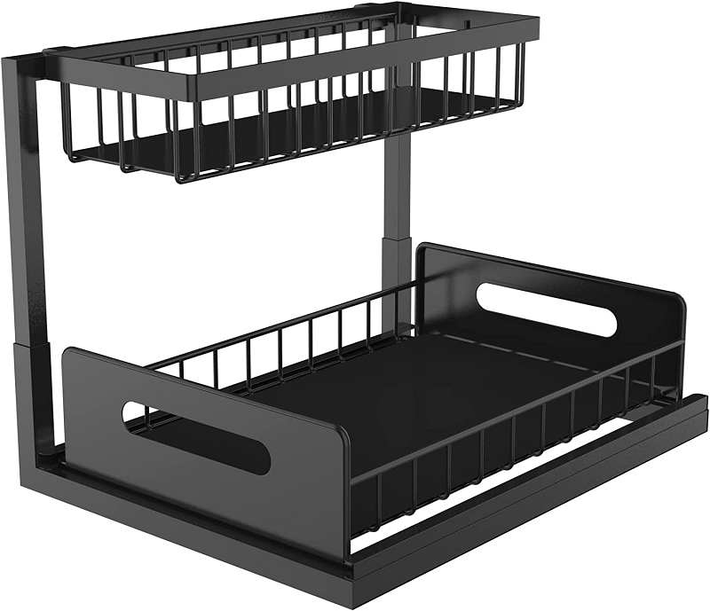 2 Tier Slide Black Pull Out