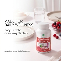 Comprimés de canneberge avec extrait de roselle et mélange d'antioxydants - Complément alimentaire à base de plantes pour le soutien de la bien-être