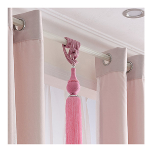 <span class=keywords><strong>Rosa</strong></span> tessuto in poliestere double-deck sheer tessuto casa <span class=keywords><strong>tende</strong></span> - Product Image 2