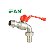 Robinet mural extérieur IFAN de haute qualité, sur mesure, 1/2 pouce, robinet de jardin en laiton pour eau chaude et froide