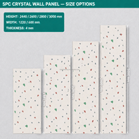 Panneau mural moderne de luxe en marbre géométrique, 100 % étanche, panneau mural SPC pour salle de bain, hôpital, usage intérieur, maison
