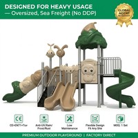 SageDelightRides Aire de jeux extérieure personnalisée avec toboggan double spirale, escaliers et rampes pour enfants, en LLDPE et acier, fabricant pour collectivités