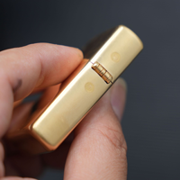 Briquet à kérosène en laiton portable, personnalisable avec logo, cadeau créatif et original, briquet coupe-vent pour cigares, accessoire pour fumeurs