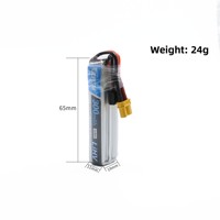 Batterie au lithium LiHV rechargeable 3S de 300 mAh pour drone GEPRC Whoop FPV, haute qualité, noir/bleu