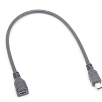 Câble d'extension de données et de charge USB mini 5 broches mâle-femelle personnalisé en PVC pour moniteur
