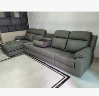 Heißer Verkauf Modernes Kunstleder-Wohnzimmer Manuelles Relaxsofa Hersteller Funktionsmöbel Relaxsofa-Set