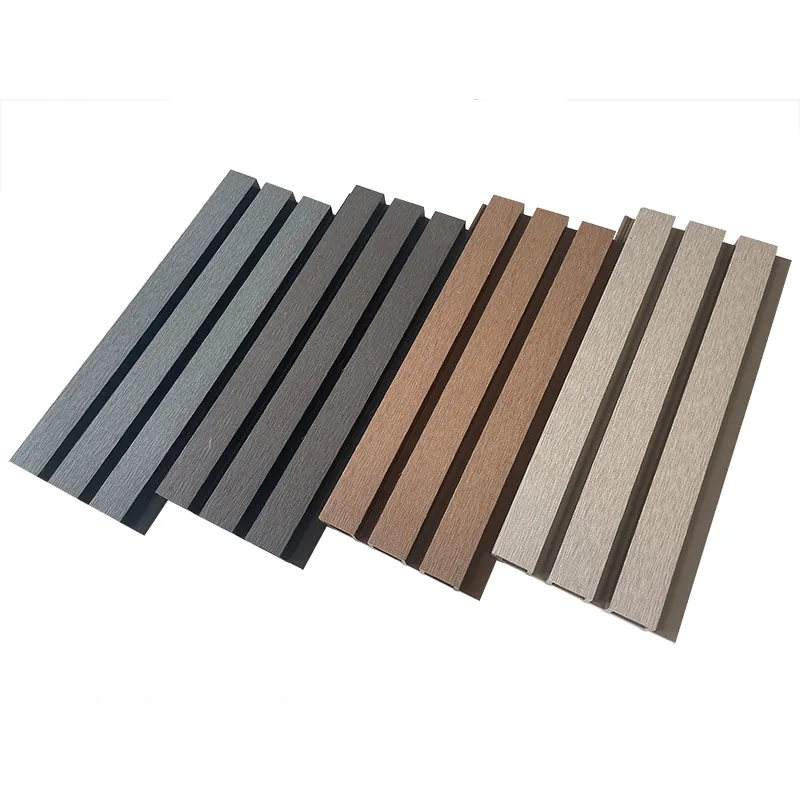 outdoor 3d slat Decorative wood plastic composite Wall cladding waterproof wpc exterior wall panel fence board