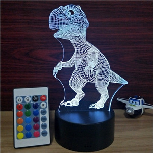Bán buôn 16 màu sắc USB phí + Điều khiển cảm ứng + Điều khiển từ xa LED trang trí nội thất Acrylic ánh sáng ban đêm 3D Đèn - Product Image 4