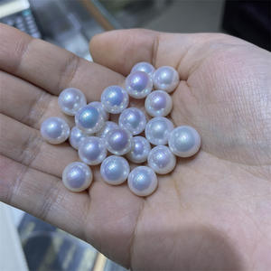 Perlas Naturales de Agua Dulce, Núcleo Edison, 10-11-12 mm, Blancas, Espejo, Luz Intensa, Ligeras Imperfecciones, Forma de Patata, Color para Manualidades - Product Image 1