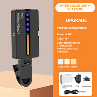 Mini Lampe LED RVB Portable Rechargeable avec Clip pour Téléphone, Lumière d'Appoint de Studio Réglable, Lampe de Poche M160RGB