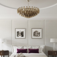 Lustre moderne de luxe personnalisé pour villa, salon, salle à manger, chambre à coucher, luminaire suspendu en verre, éclairage décoratif