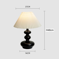 Lampe de table en bois massif, lampe de bureau, éclairage de chevet minimaliste