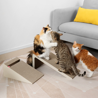 Griffoir pour chat 2-en-1 conçu sur mesure carton recyclé avec encre comestible griffoir pour chat durable et durable