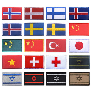 <strong>2026</strong> High Quality 3d 8*5 Cm American Countries Flags Patches Custom Embroidery <strong>for</strong> <strong>Promotion</strong> Gift - Product Image 3