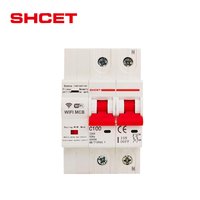 Disjoncteurs miniatures WIFI économiques 230V/400V 1P 2P 3P 4P 32A 40A 50A 63A 80A 100A sur rail DIN pour maison intelligente