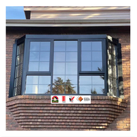 Estándar australiano 2047 Ventana arqueada de doble acristalamiento Ventanas y puertas de aluminio Diseño moderno con persiana incorporada