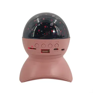 Wholesale Super High party speaker with disco light Wireless Bluetooth Speaker microphone disco ball light bulb Mini Speaker