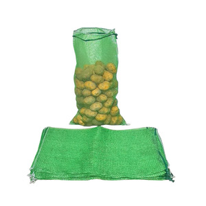 high quality 5kg 10kg 25kg PP mesh <b>bag</b> with drawstring for packing potato onion <b>vegetable</b> fruits firewood - Product Image 2