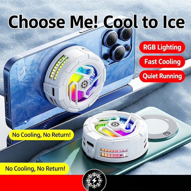 TL23 OEM Custom Magnetic Phone Semiconductor Cooler RGB Gaming Mobile Phone Cooler