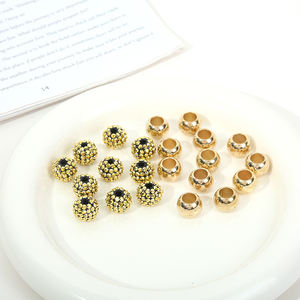 Moda Glod pelo trenza cuenta brillante rastas pelo Color anillo trenza accesorios extensión del cabello - Product Image 2