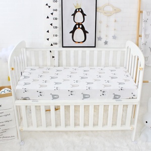 Thiết Kế Mới Hữu Cơ 100% Cotton Nôi Em Bé Được Trang Bị Tấm TRẢI CŨI Giường Không Thấm Nước Bộ Trải Giường - Product Image 4