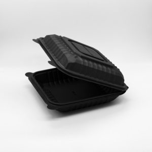 900ML High quality biodegradable takeaway plastic biodegradable box disposable container for food