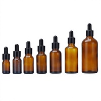 Flacon compte-gouttes en verre sodocalcique brun 30 ml pour huiles essentielles – Échantillon cosmétique en gros