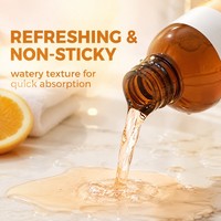Lotion Éclaircissante et Équilibrante au Parfum d'Orange, à Base de Matières Premières Naturelles d'Agrumes, Adaptée à Plusieurs Types de Peau Courants