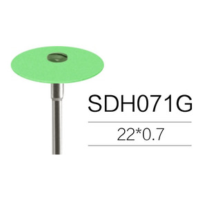หัวเจียรฟันเซอร์โคเนีย 5x13 มม. ทรงกระบอก สีเขียว SDH031G สำหรับขัดฟันปลอม - Product Image 3
