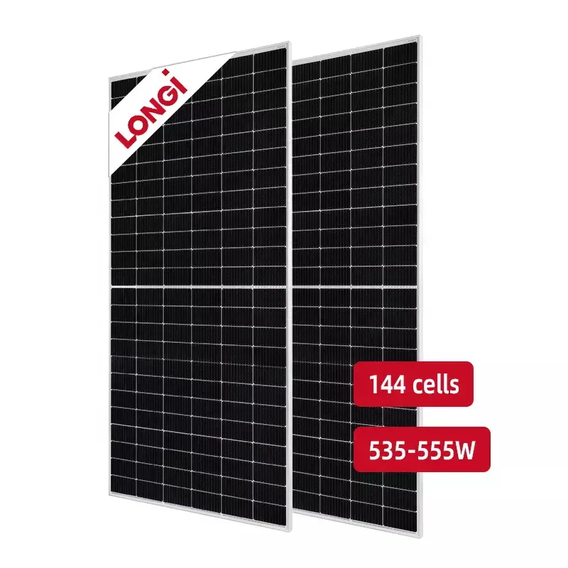 LONGi-paneles solares de media célula, 540W, bifacial, con certificación TUV/CE