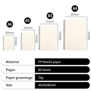 Cuaderno Espiral Promocional A4 Personalizado con Impresión Blanca, Cuaderno <span class=keywords><strong>de</strong></span> Papel para Estudiantes y Oficina - Product Image 2