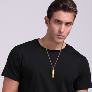 <span class=keywords><strong>Acero</strong></span> 316L con Revestimiento PVD <span class=keywords><strong>de</strong></span> Oro <span class=keywords><strong>de</strong></span> 18K, Resistente al Agua y al Deslustre | Colgante Unisex con Forma <span class=keywords><strong>de</strong></span> Botella <span class=keywords><strong>de</strong></span> Perfume y Pedrería | Cadena <span class=keywords><strong>de</strong></span> Eslabones Estilo Punk, Regalo Cristiano - Product Image 4