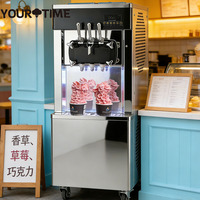 30L/H Spaceman Countertop 2+1 Gemengde Zachte IJsmachine ETL CE Mayhope IJsmachine Frozen Yogurt Sundae Maker