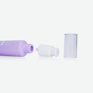 Tube souple en PE violet clair personnalisé avec bouchon doseur à pression et capuchon anti-poussière transparent pour crème protectrice pour les fesses de bébé - Product Image 2