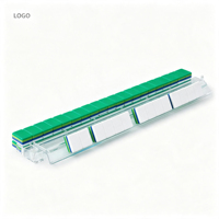 Jeu de Mahjong Américain de Luxe Moderne en Acrylique, Rayé Vert Citron et Bleu, avec Tuiles Lanterne, Singe et Joker, pour le Divertissement de Poker