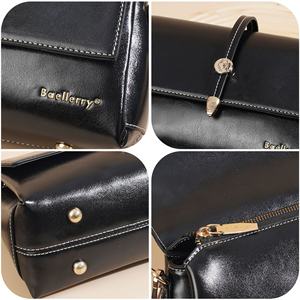 Nuevo Bolso Bandolera de Piel para Hombre, Estilo Europeo Americano, Hebilla Metálica Retro, Bolso de Hombro Cuadrado Pequeño de Alta Gama, Informal, de Gran Capacidad - Product Image 4