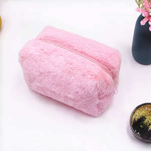 New cute and soft <b>makeup</b> <b>bag</b>, fur colored <b>makeup</b> <b>bag</b>, soft and <b>large</b> capacity <b>makeup</b> <b>bag</b> - Product Image 5