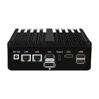 Mini-PC industriel sans ventilateur OEM économique avec 2 ports LAN, Linux, DDR4, DDR5, 16 Go, pare-feu, processeur Intel N150
