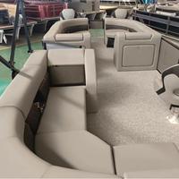 Bateau ponton de luxe en alliage d'aluminium de 15 pieds - Capacité de 6 personnes pour le tourisme, la navigation, les sports fluviaux, la pêche et les loisirs