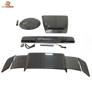 Kit de Carrocería Estilo B para G Wagon G63 G500, Clase G W464 Año 2019, de Fibra de Carbono Seca, Incluye Capó, Alerón de Techo, Alerón Trasero y Cubierta de Neumático Trasero - Product Image 5