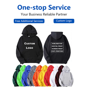 Sudadera con capucha de algodón de otoño personalizada con logo estampado, aplique, bordado, unisex, de lujo, informal, de forro polar, pesada, lisa, para venta al por mayor - Product Image 2