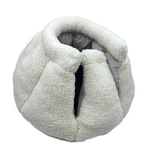 Cama de pana para mascotas, Material cálido, en forma de pata de perro, redonda, a la moda, para perros y gatos - Product Image 3