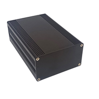 78x43 boîtier de commande Mini PC personnalisé en usine boîtier d'amplificateur extrudé noir Amulimum boîtier de jonction Mini PC personnalisé Lifepo4
