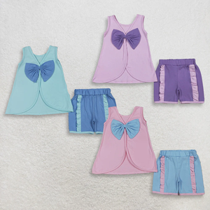 Conjunto de Pantalones Cortos y Camiseta de Manga Corta Azul Marino para Bebés y Niños Pequeños RTS - Product Image 3