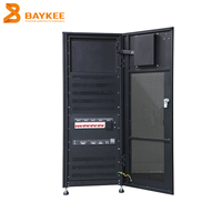 Onduleur triphasé 30 KVA avec sortie monophasée, alimentation de secours en armoire avec batterie au plomb-acide, entrée 380-415V, sortie 360VDC