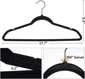 Cintre en velours best-seller, ultra-fin, antidérapant, gain de place, pour supermarché - Product Image 5